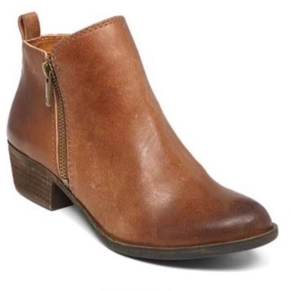 Lucky Brand Basel Leather Booties 8.5